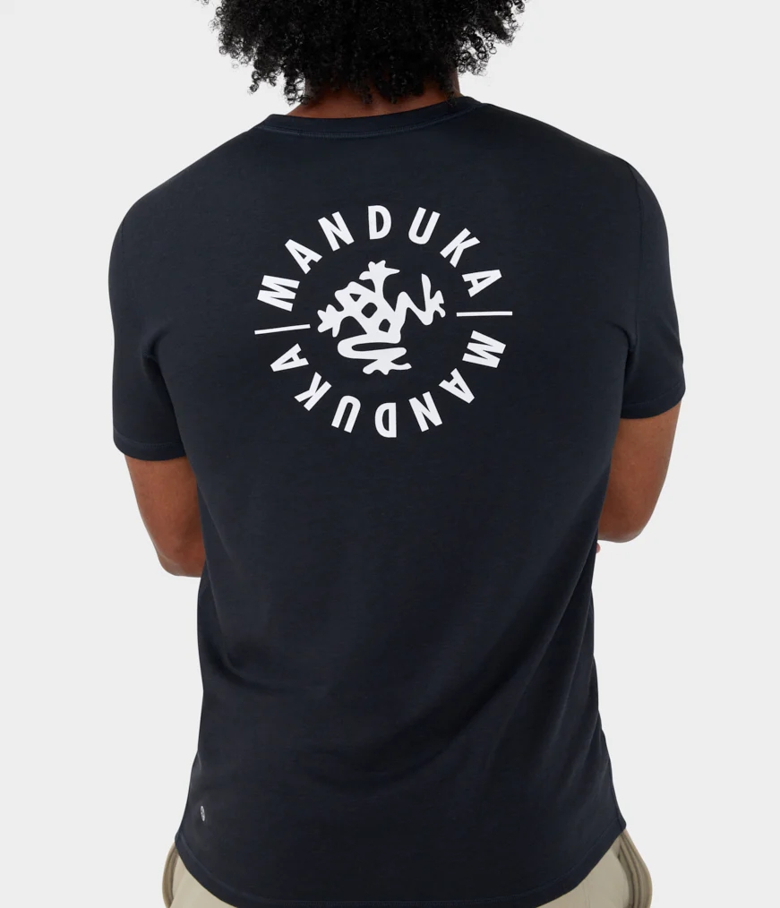 Black Men's Manduka HOUSE T Shirts | 7644772