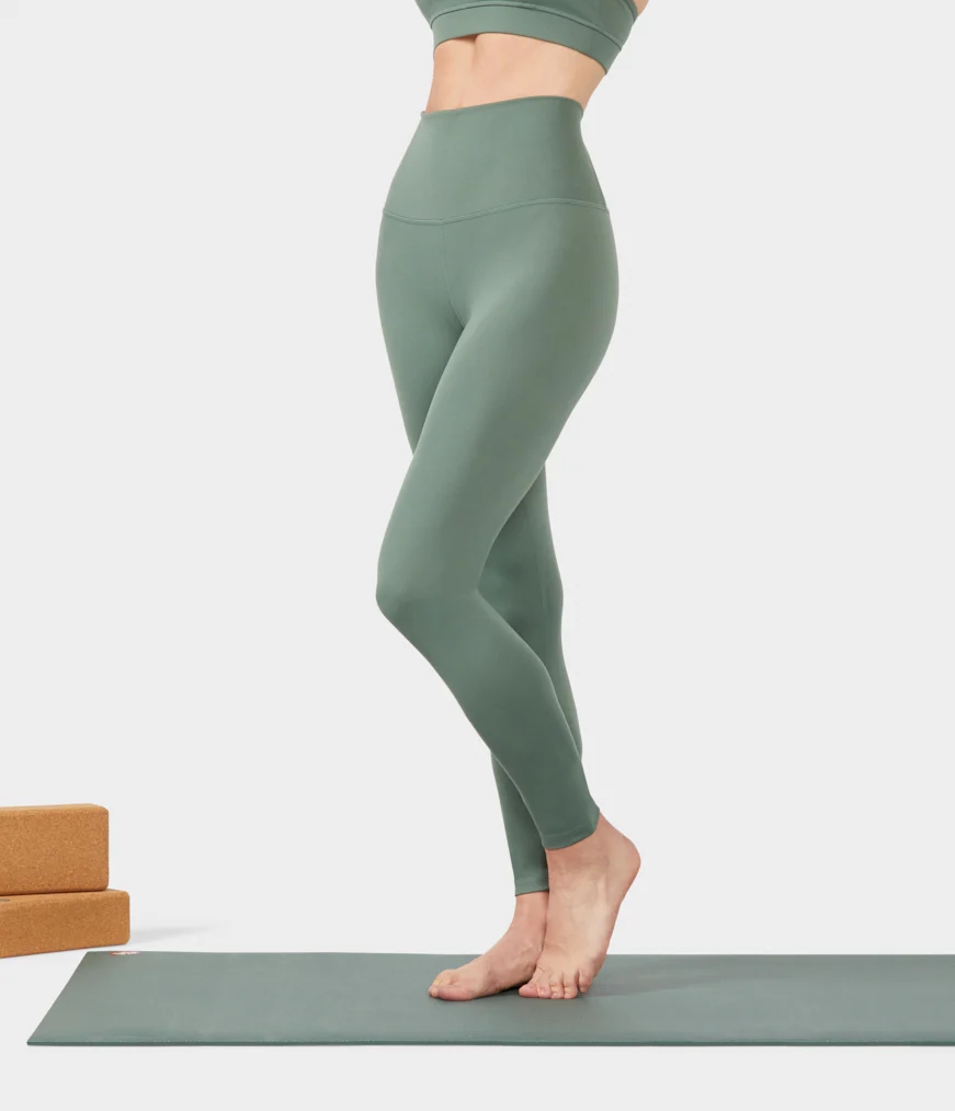 Green Women's Manduka ESSENCE Leggings | 9529692