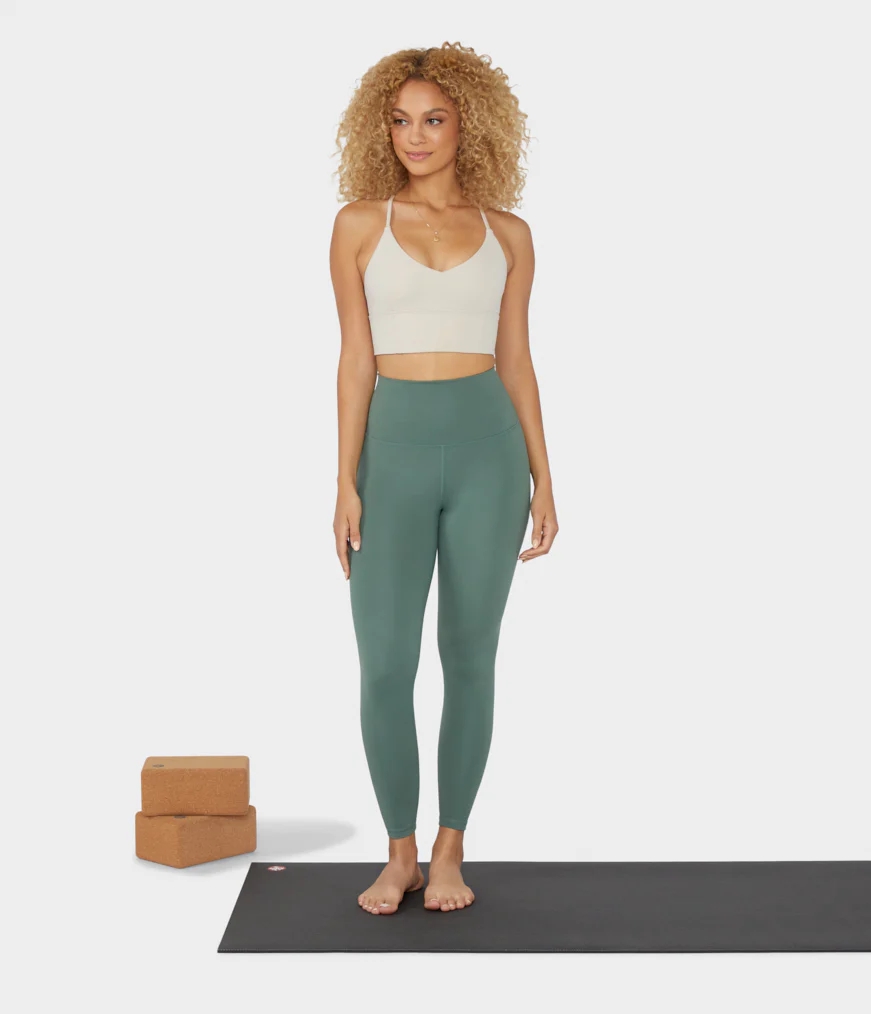 Green Women's Manduka SPIRIT Leggings | 2585140