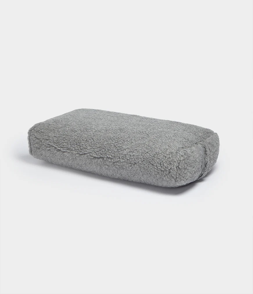 Grey Men's Manduka WOOL RECTANGULAR Bolster | 1556133