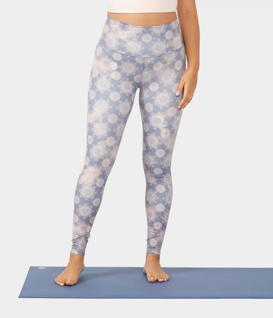 Light Blue Women's Manduka ESSENCE Leggings | 7247724